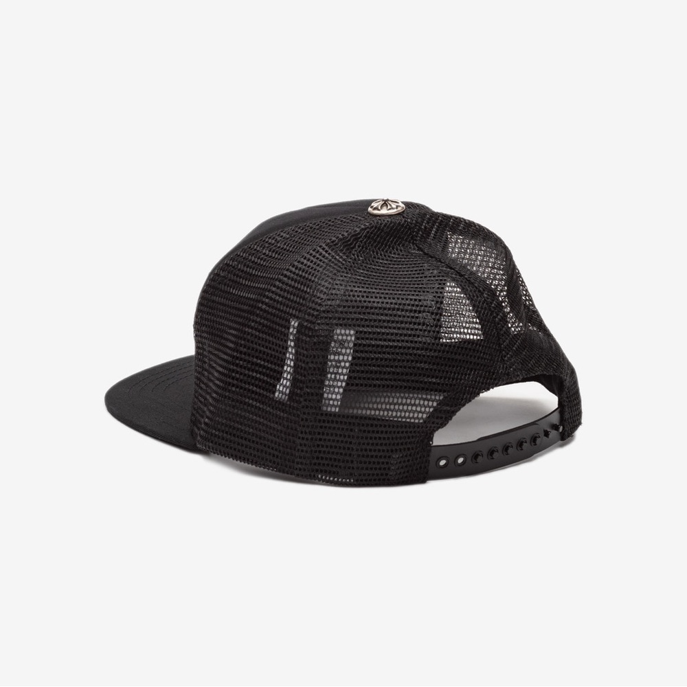 Chrome Hearts Rare FOTI CH PATCH BLACK/BLACK TRUCKER CAP - Picture 3 of 6